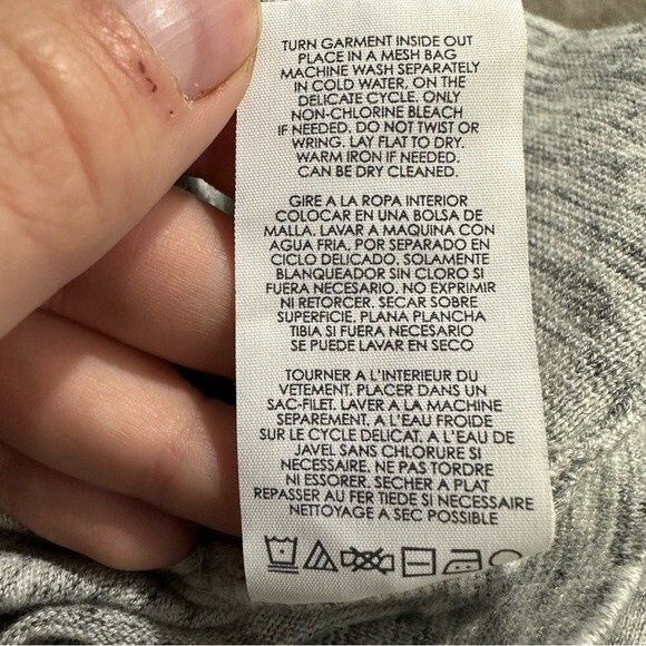 CAbi Marble Grey Snap Button-Front Cardigan Size Medium - Picture 13 of 16